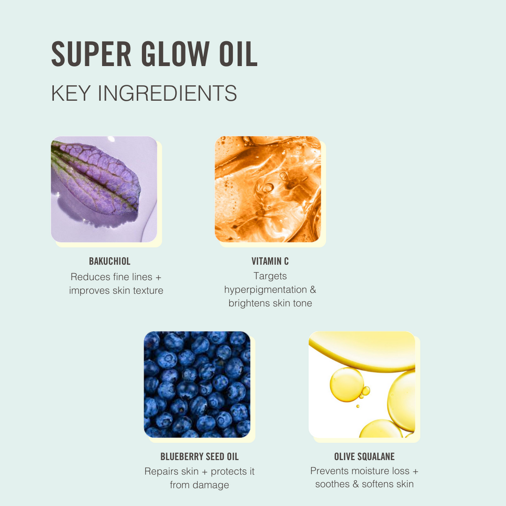 Super Glow Face Oil - 1% Bakuchiol and Vitamin C - Zen Botanics