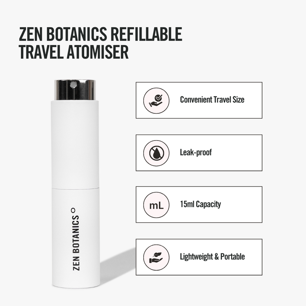 Refillable Travel Atomiser | LEAK-PROOF - Zen Botanics