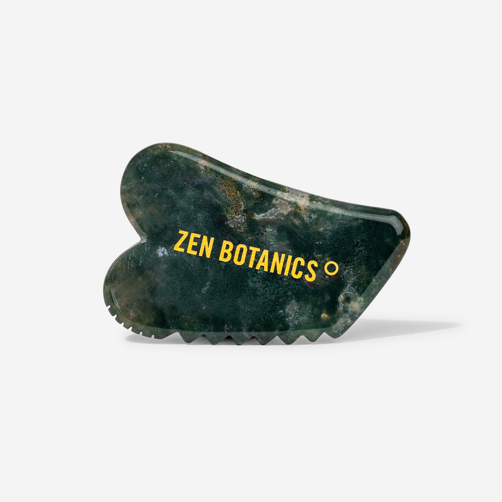 Gua Sha - Moss Agate Stone - Zen Botanics